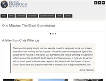 Tablet Screenshot of chrispilkerton.com